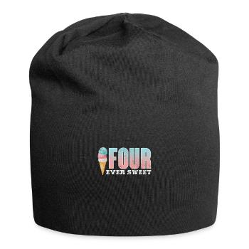 Eiscreme - Jersey-Beanie - Schwarz - Vorne