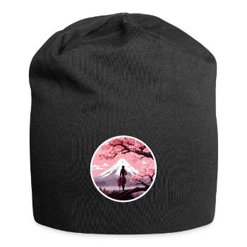 Traditional Japanese Geisha - Jersey-Beanie - Schwarz - Vorne