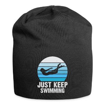 Swimming Float - Jersey Beanie - black - Front