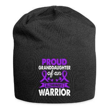 Enkelin Von Alzheimer Warrior Awareness Purple - Jersey-Beanie - Schwarz - Vorne