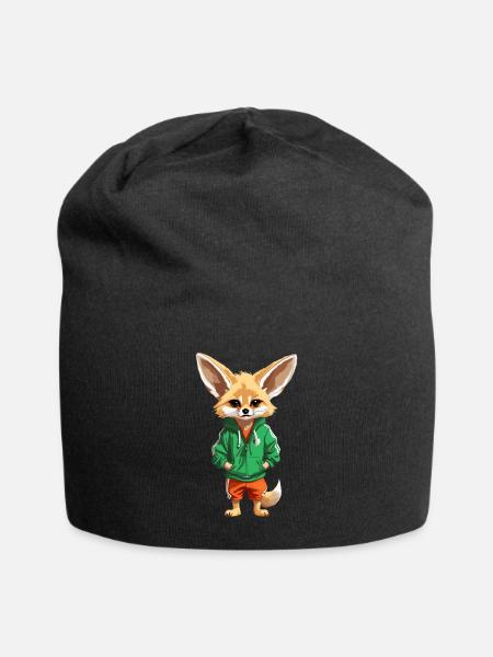 Algérie Maillot Fennec Algerien Supporter Football - Bonnet en jersey - noir