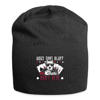 Poker Dice Dogs That Bluff Don't Bite Loves Casino - Jersey Beanie - black - Front