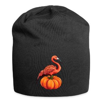 Flamingo Pumpkin Lazy Halloween Party Costume pour - Bonnet en jersey - noir - Devant