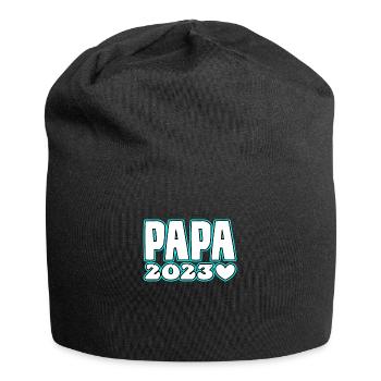 Papa 2023 - Jersey-Beanie - Schwarz - Vorne