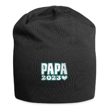 Papa 2023 - Jersey-Beanie - Schwarz - Vorne