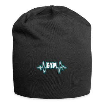 gym gym heartbeat - Jersey Beanie - black - Front