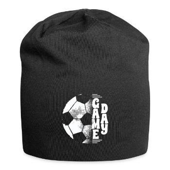 Spieltag Vater Sohn American Football Volleyball - Jersey-Beanie - Schwarz - Vorne