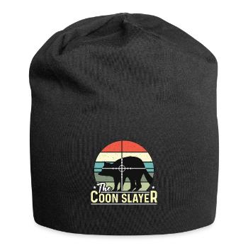 Raccoon Hunting The Coon Slayer Southern Hunting - Jersey Beanie - black - Front