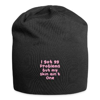 Beautician Cosmetics Makeup Gift - Jersey Beanie - black - Front