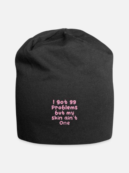 Kosmetikerin - Jersey-Beanie - Schwarz