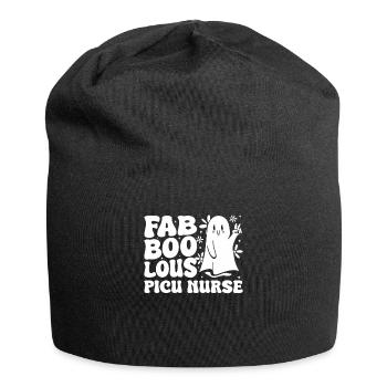 Fab Boo Lous Picu Infirmière Soins intensifs pédiatriques - Bonnet en jersey - noir - Devant