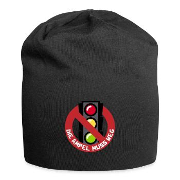 Die Ampel muss weg - Jersey-Beanie - Schwarz - Vorne