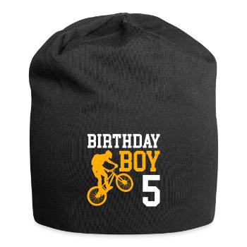 5. Geburtstag Fahrrad Kinder - Jersey-Beanie - Schwarz - Vorne
