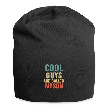 Cool guys are called Mason - Jersey-Beanie - Schwarz - Vorne