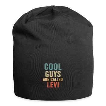 Cool guys are called Levi - Jersey-Beanie - Schwarz - Vorne