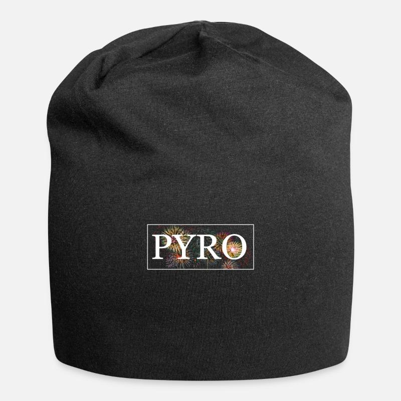 PYRO Feuerwerk Pyrotechniker - Jersey-Beanie - Schwarz