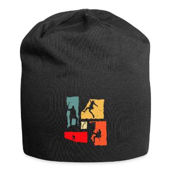 Grimpeur Rétro - Bonnet en jersey - noir - Devant