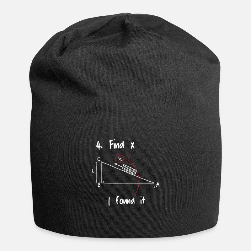 Find X I found it Mathematik - Jersey-Beanie - Schwarz