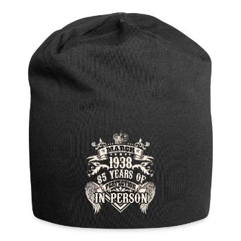 Vintage 1938 birthday of a legend becomes 85 - Jersey-Beanie - Schwarz - Vorne