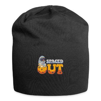 Spaced Out Raumschiff Taikonaut Kosmonaut - Jersey-Beanie - Schwarz - Vorne