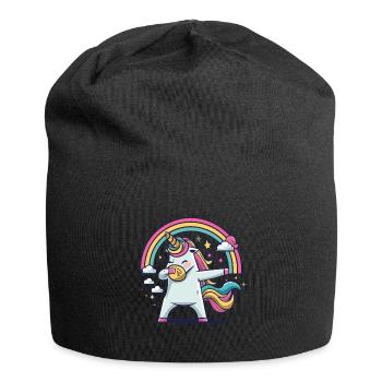 Dabbing Licorne Licorne Dab Dabbing Trend Dance - Bonnet en jersey - noir - Devant