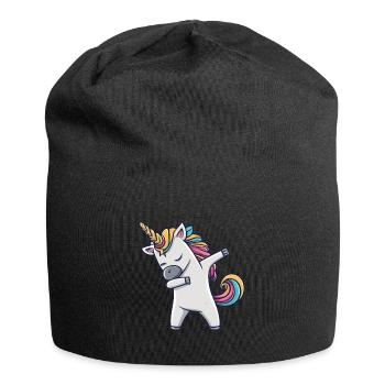 Dabbing Licorne Licorne Dab Dabbing Trend Dance - Bonnet en jersey - noir - Devant