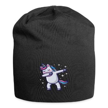 Dabbing Licorne Licorne Dab Dabbing Trend Dance - Bonnet en jersey - noir - Devant