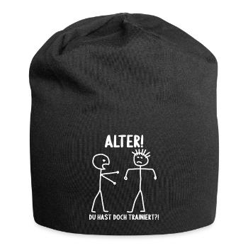 Fitness Bodybuilder Gym Alter hast du trainiert - Jersey-Beanie - Schwarz - Vorne