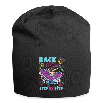 Retour Aux Années 80 Carnaval Années 80 Rétro Soirée 1980 - Bonnet en jersey - noir - Devant