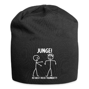 Fitness Bodybuilder Gym Alter hast du trainiert - Jersey-Beanie - Schwarz - Vorne