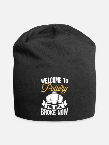 Pottery Pottery Pottery - Jersey Beanie - black