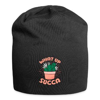 Drôle What Up Succa - Cactus Garden Clay Pot Mignon - Bonnet en jersey - noir - Devant