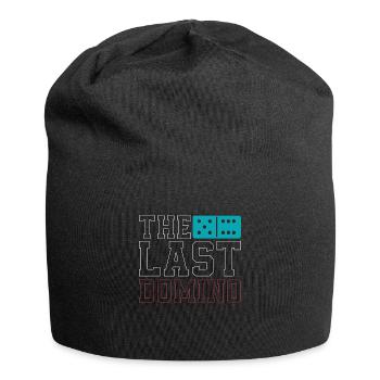 Dominoes The Last Domino Family Game Gambling - Jersey-Beanie - Schwarz - Vorne