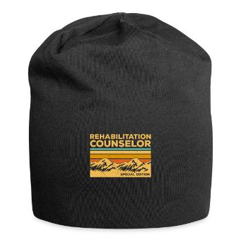 Vintage-Rehabilitationsberater Beratung - Jersey-Beanie - Schwarz - Vorne