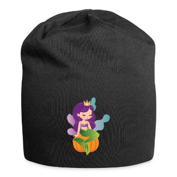 Mermaid Pumpkin Halloween Costume - Bonnet en jersey - noir - Devant