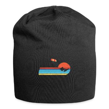 Kitesurf Kiteboard Kitesurfing Kite-Surf Vintage - Bonnet en jersey - noir - Devant