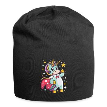 Licorne Super-héros Licornes Licorne Bébé Licorne - Bonnet en jersey - noir - Devant