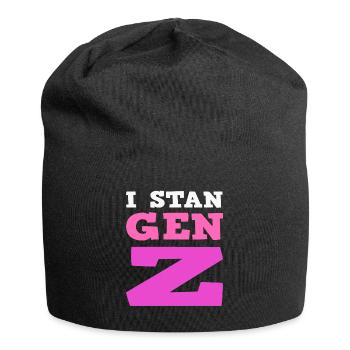Gen Z Humor Gen Z Comedian - Jersey-Beanie - Schwarz - Vorne