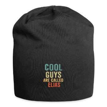 Cool guys are called Elias - Jersey Beanie - black - Front