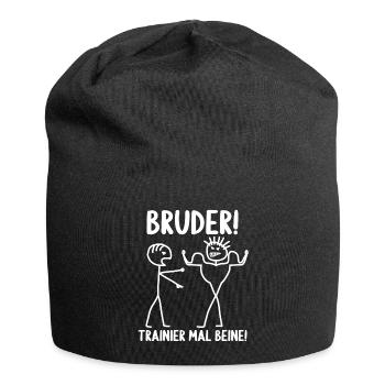 Fitness Bodybuilder Gym Alter hast du trainiert - Jersey-Beanie - Schwarz - Vorne