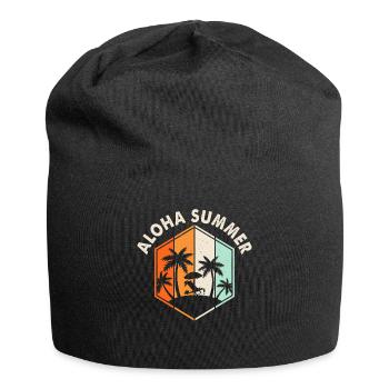 Aloha Summer - Jersey-Beanie - Schwarz - Vorne