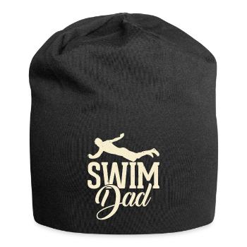 Nageur Natation Papa Papa Papa Papa - Bonnet en jersey - noir - Devant