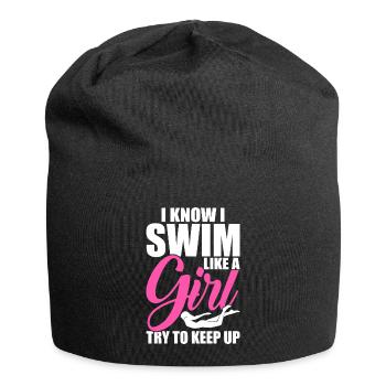 Schwimmen Schwimmer - Jersey-Beanie - Schwarz - Vorne