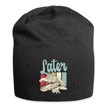 Alligator Hunting Later Retro Crocodile Hunting - Jersey-Beanie - Schwarz - Vorne