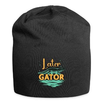 Alligator Hunting Later Gator Crocodile Hunting - Jersey-Beanie - Schwarz - Vorne