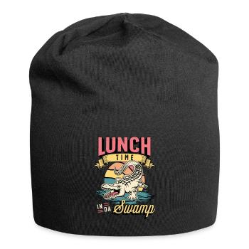 Alligator Hunting Lunch Time In Da Swamp Hunting - Jersey-Beanie - Schwarz - Vorne
