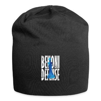 Benoni Defense Chess - Jersey Beanie - black - Front