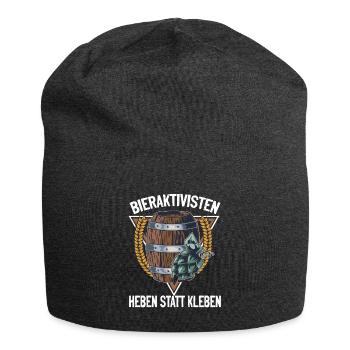 Bieraktivisten Heben statt Kleben" - Bierliebhaber - Jersey-Beanie - Anthrazit - Vorne