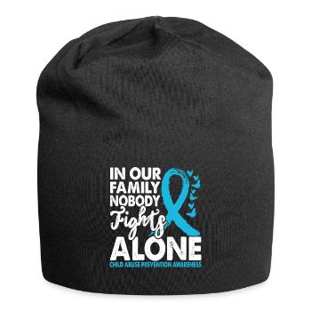 No one fights alone, education about - Jersey Beanie - black - Front