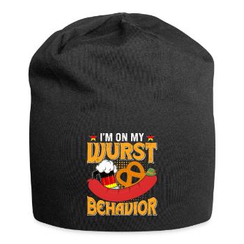 Germany On my Wurst Behavior Pretzels Beer Fan - Jersey Beanie - black - Front